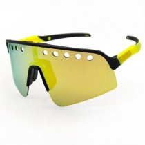 Oakley Sutro Lite Sweep Sunglasses Black Frame Prizm Banana Yellow/Green Lenses