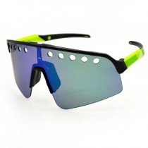 Oakley Sutro Lite Sweep Sunglasses Black Frame Prizm Blue/Green Lenses