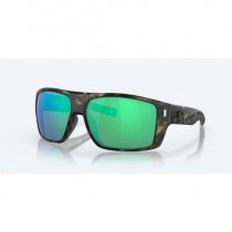 Costa Diego Sunglasses Wetlands Frame Green Polarized Glass Lenses